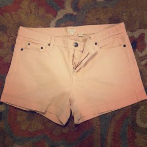 J Crew stretch light pink shorts 12